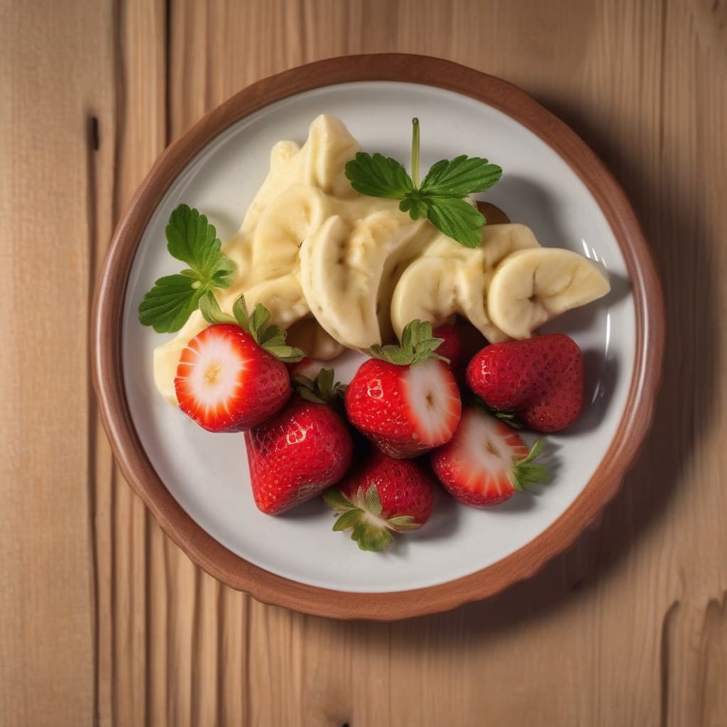 Strawberry Banana Croffle