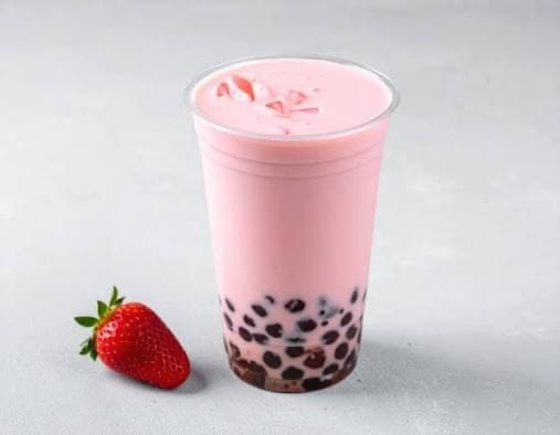 Strawberry milk tea